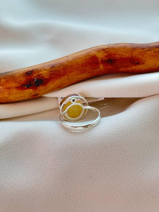 купить Кольцо из серебра с янтарем , фото 3