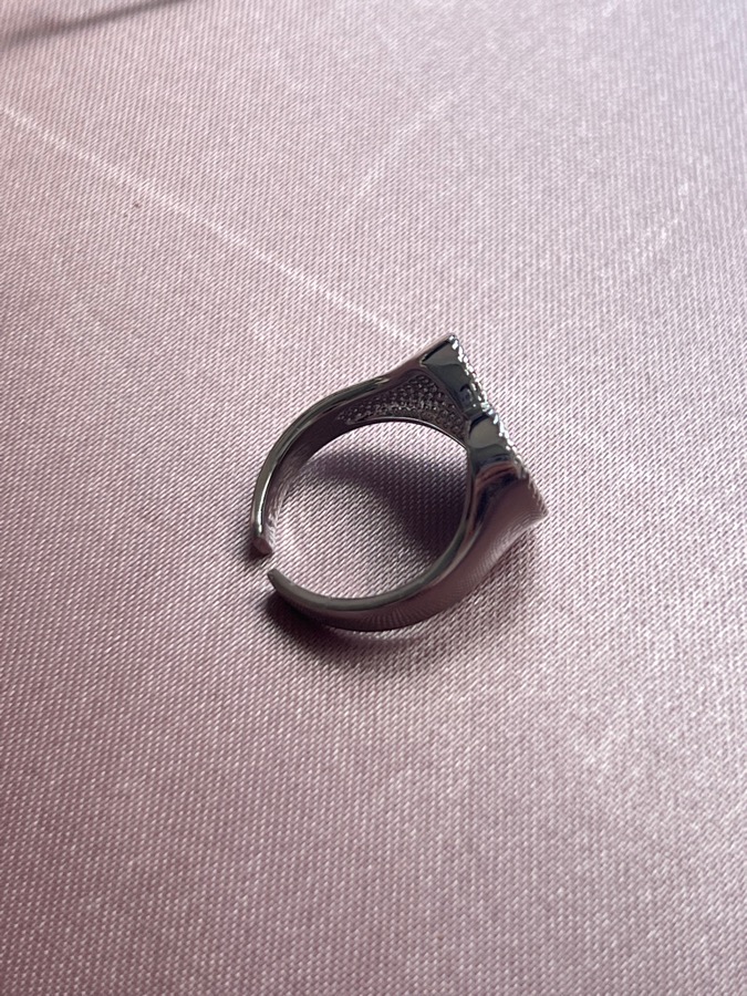 Кольцо с перламутром в форме сердца, 18,5 размер KL-1132, фото 3