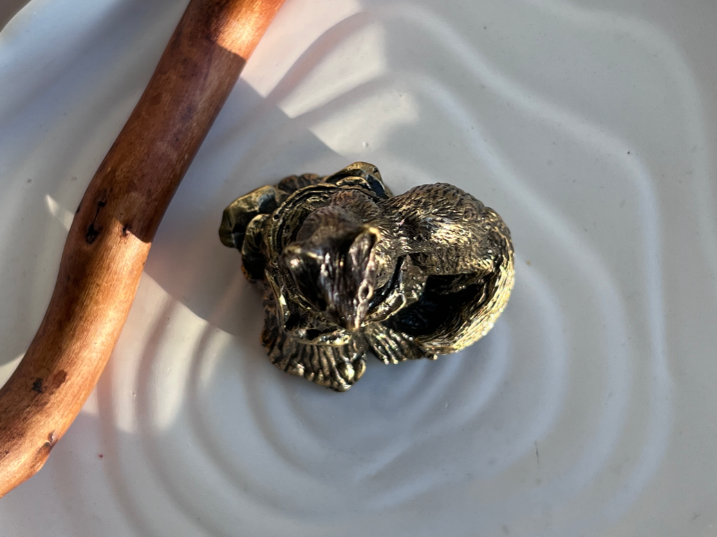 Колокольчик в виде соболя из бронзы  FGB-0076, фото 4