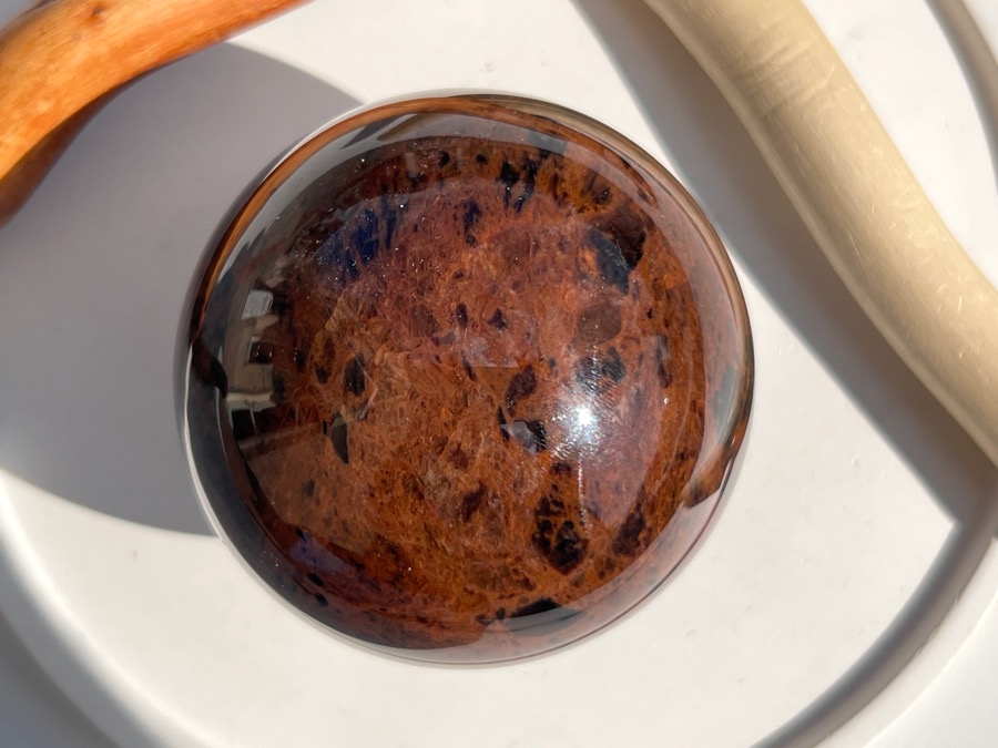 Шар из коричневого обсидиана, d - 6,8 см SH-0299, фото 1