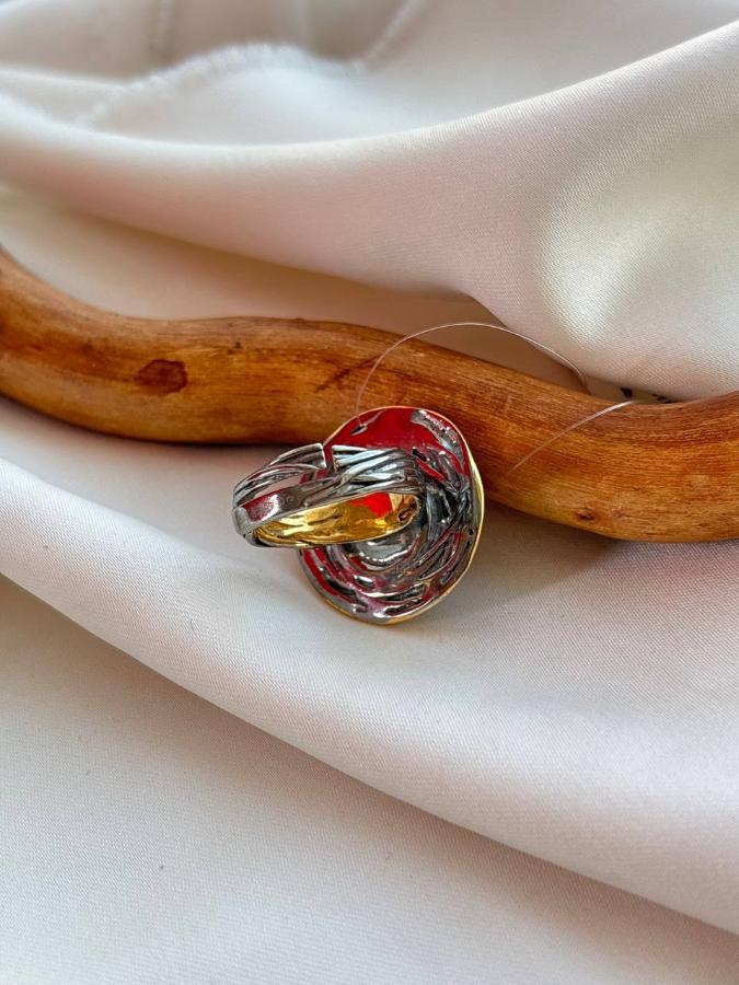 купить Кольцо из серебра с янтарем , фото 3