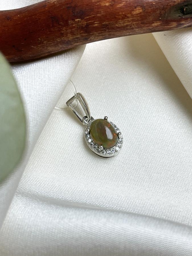 Кулон из серебра с опалом  U-2231, фото 4