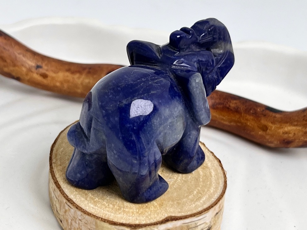 Слон из синего авантюрина  FG-0423, фото 4
