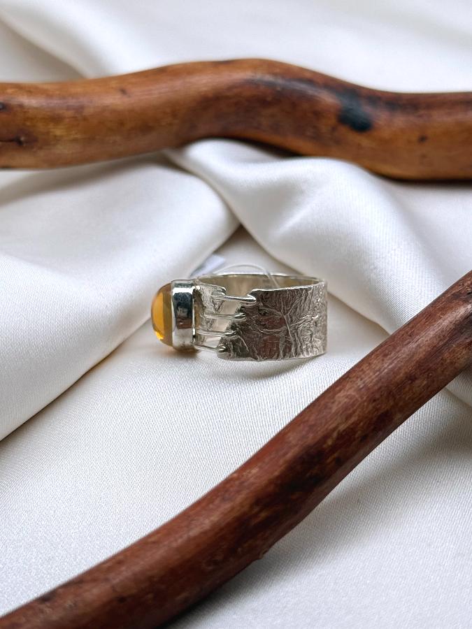 купить Кольцо из серебра с опалом, 18 размер  , фото 2