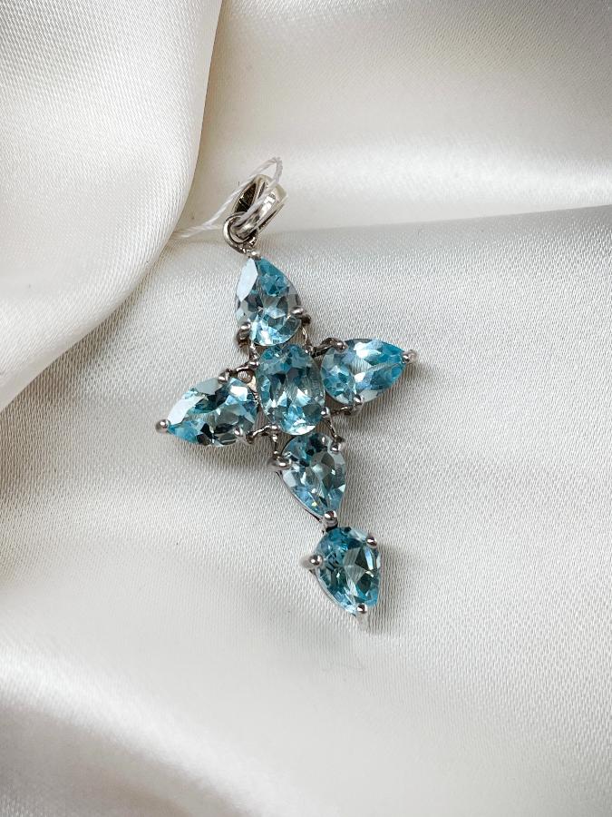 купить Кулон из серебра с топазом  , фото 3