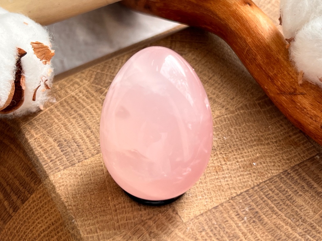 Яйцо из розового кварца 2,9 х 4 см JA-0063, фото 3