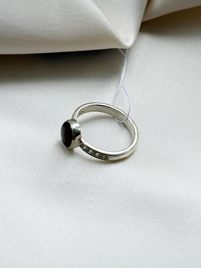 купить Кольцо из серебра с турмалином,16 размер   , фото 2