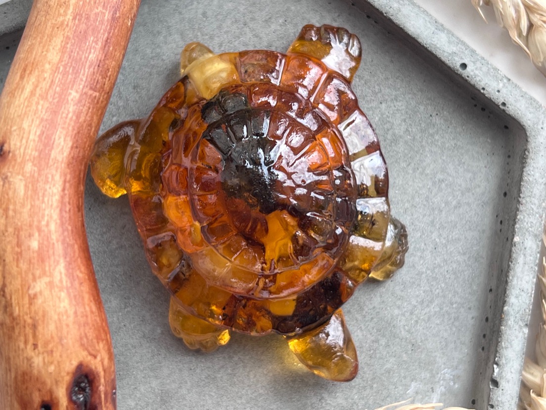 Черепаха из янтаря JAN-0008, фото 4