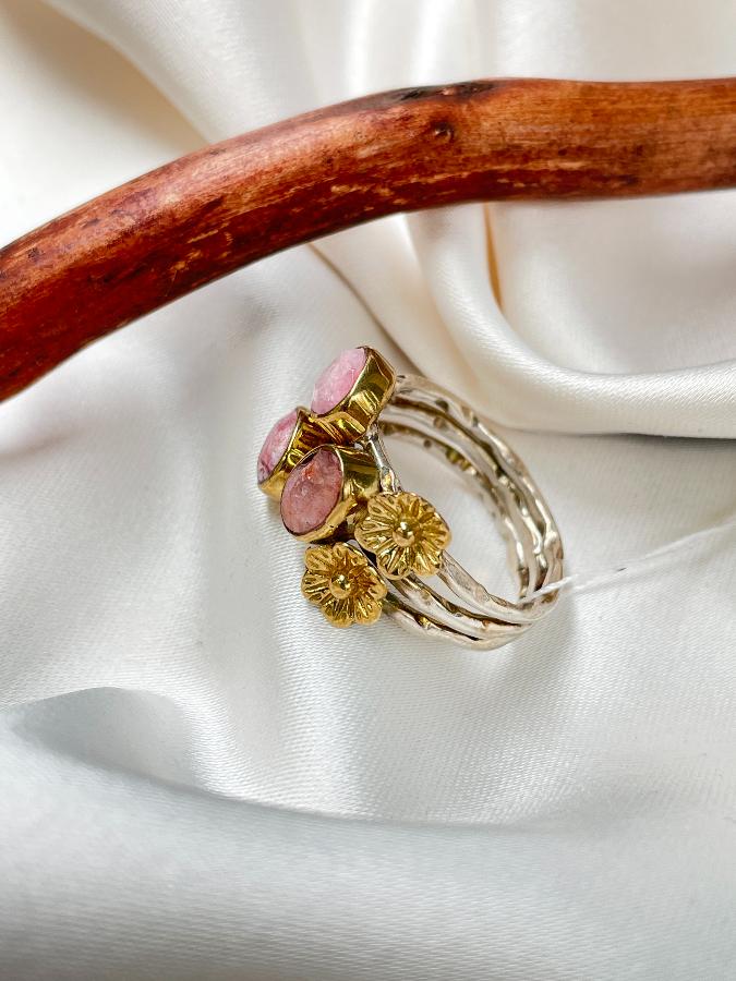 купить Кольцо из серебра с корунд-рубином,18 размер  , фото 3