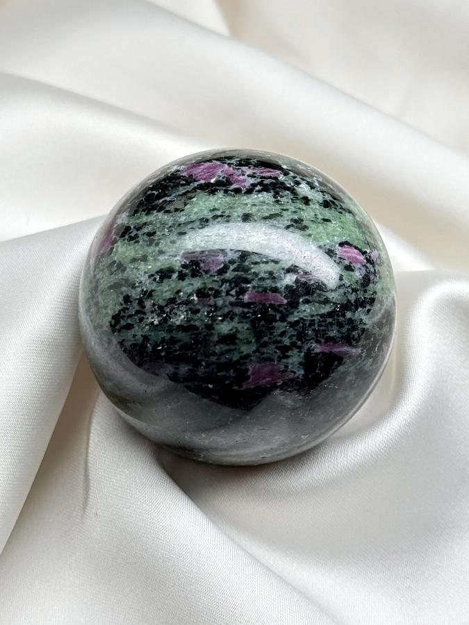 Шар из цоизита с рубином,d-5 см SH-0421, фото 3