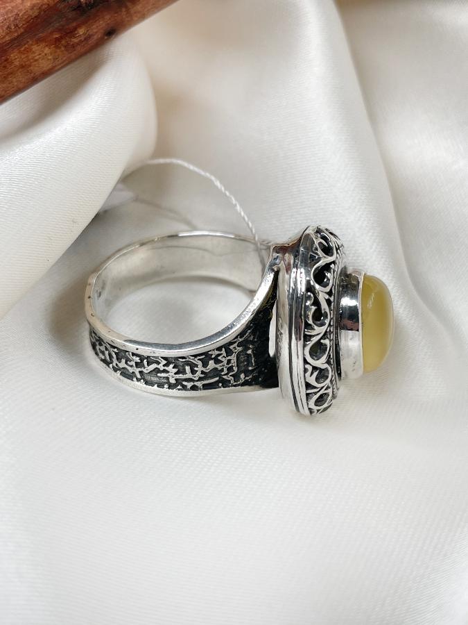 Кольцо из серебра с янтарем,18 размер U-130, фото 3