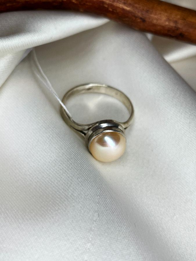 купить Кольцо из серебра с жемчугом,18,5 размер  , фото 4