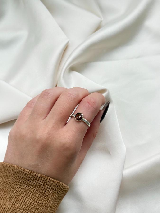 купить Кольцо из серебра с турмалином,16 размер   , фото 6