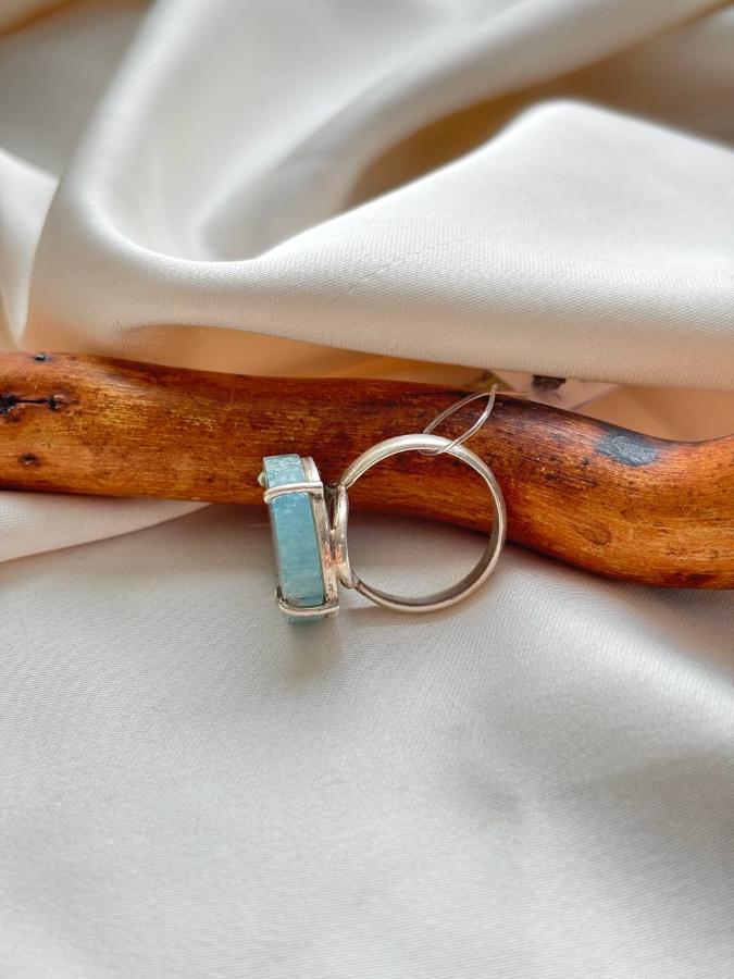 купить Кольцо из серебра с аквамарином  , фото 3