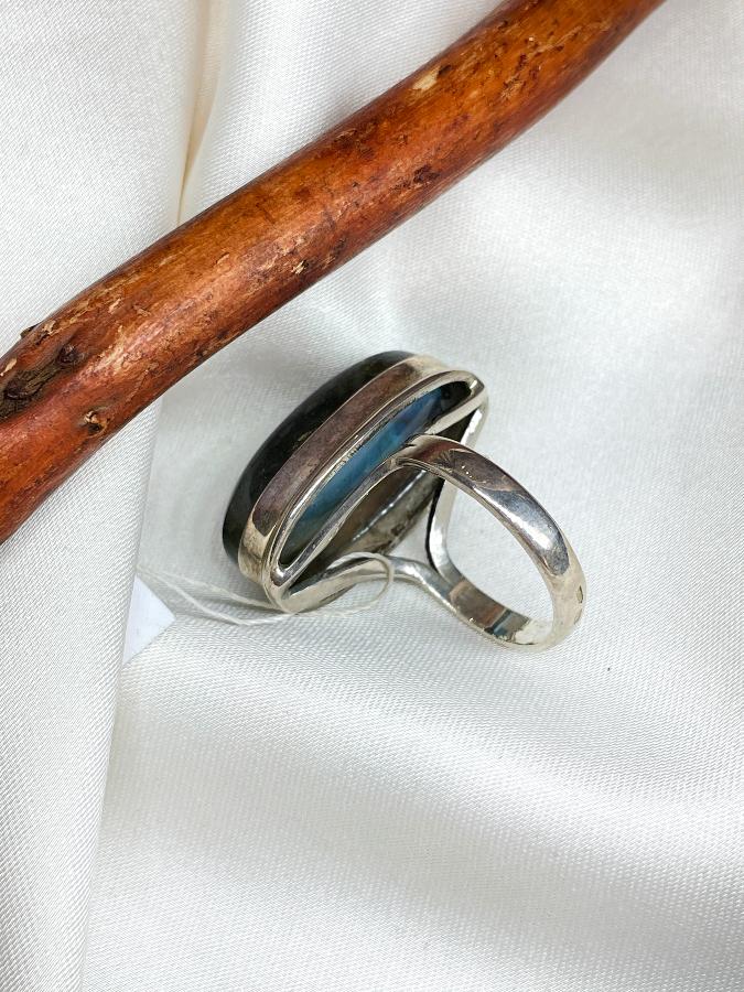 купить Кольцо из серебра с лабрадором,18 размер  , фото 5