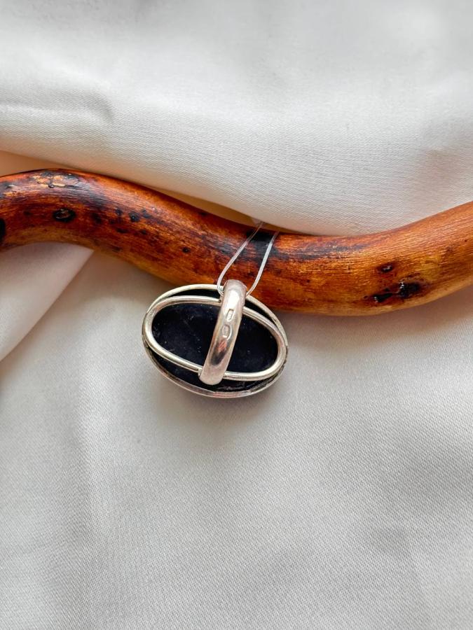 купить Кольцо из серебра с гагатом  , фото 3