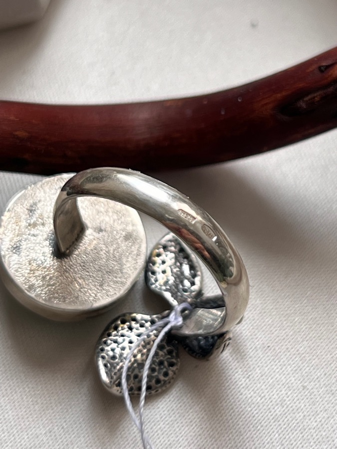 Кольцо из серебра с амазонитом, 20,5 размер U-1256, фото 4