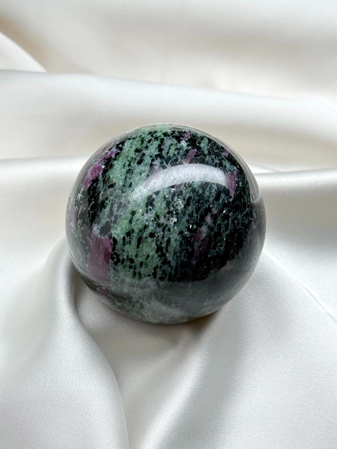 Шар из цоизита с рубином,d-5 см SH-0421, фото 5