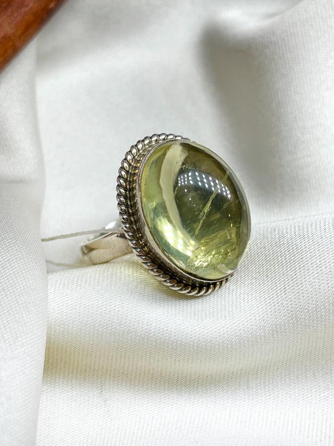 купить Кольцо из серебра с цитрином,16,5 размер  , фото 3