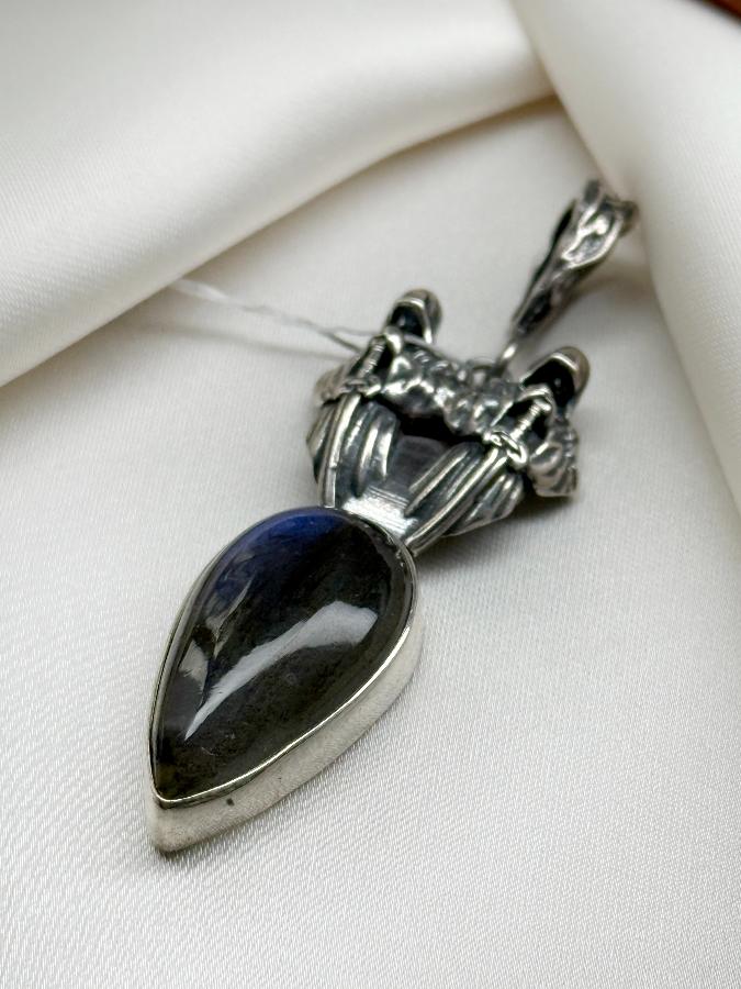 Кулон из серебра с лабрадором  U-3818, фото 1