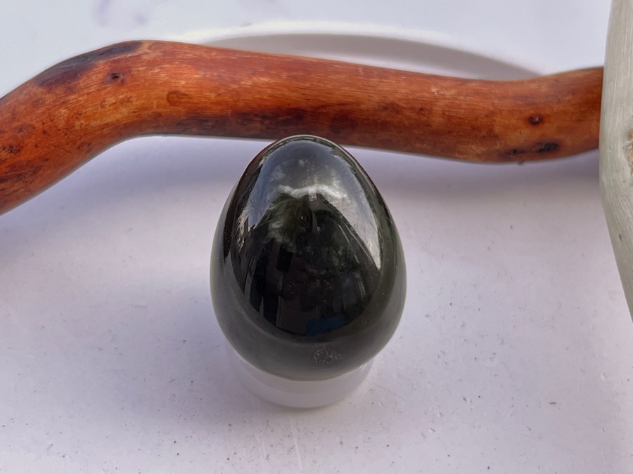 Яйцо из нефрита, 3,4 х 3,7 см JA-0083, фото 1