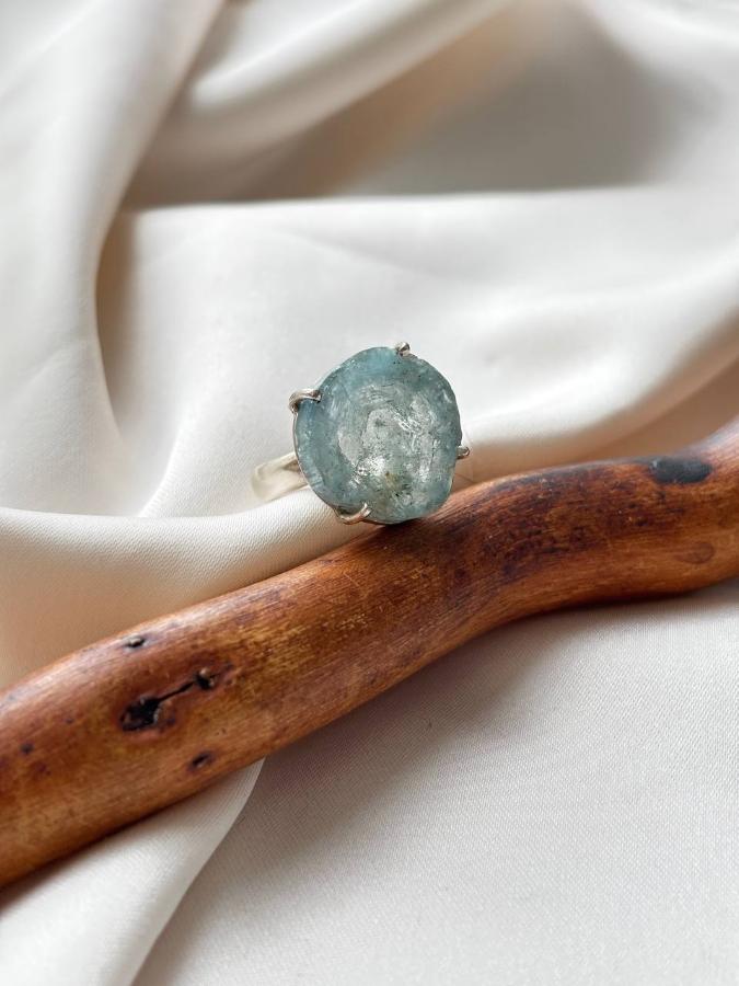 купить Кольцо из серебра с аквамарином  , фото 1