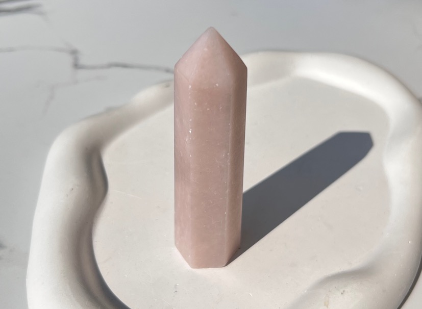 Столбик (обелиск) из розового талька, 2,5 х 2,7 х 9,4 см ST-0241, фото 1
