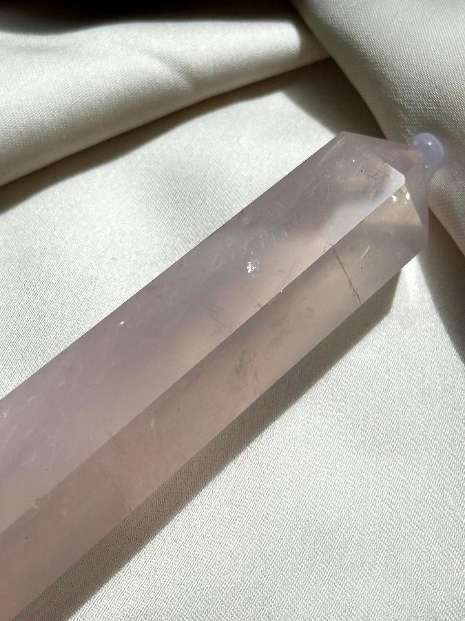 Столбик (обелиск) из розового кварца,9 х 2см ST-006, фото 4