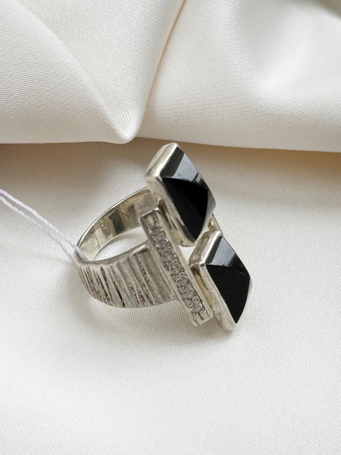 купить Кольцо из серебра с верделитом (зеленый турмалин),16 размер , фото 4