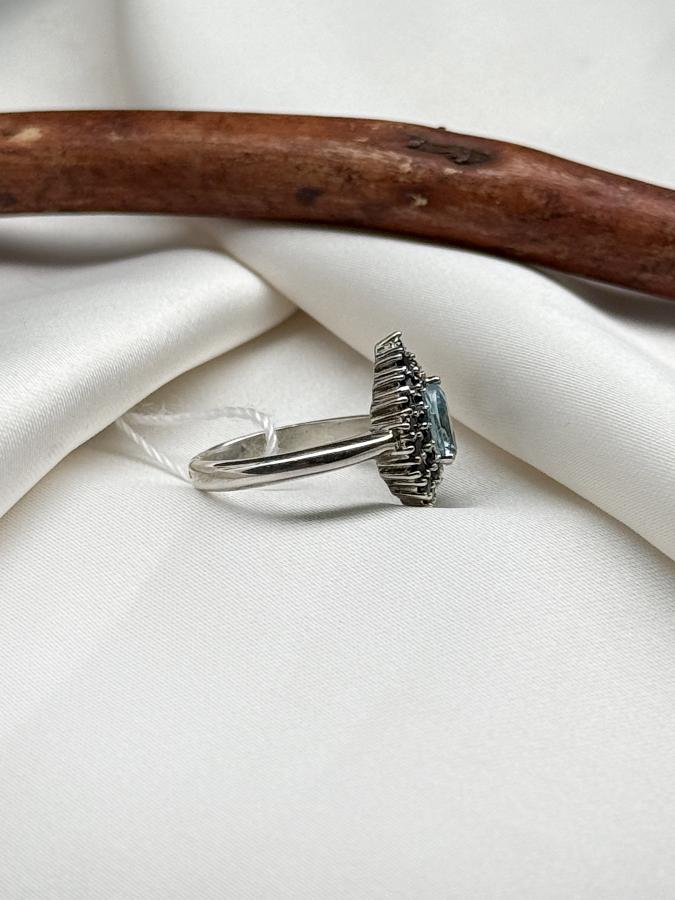 Кольцо из серебра с топазом,16 размер U-3832, фото 3