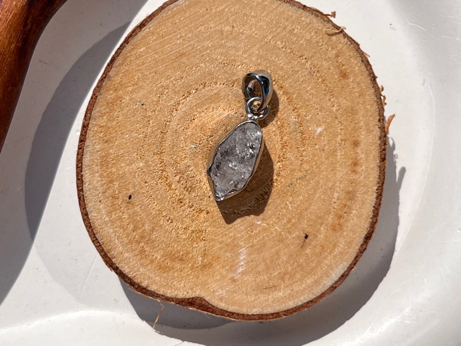 Кулон с алмазом херкимера (херкимерский кварц) KU-0974, фото 1
