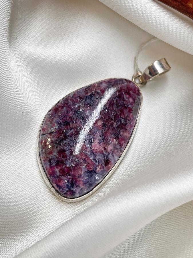 Кулон из серебра с лепидолитом U-393, фото 3