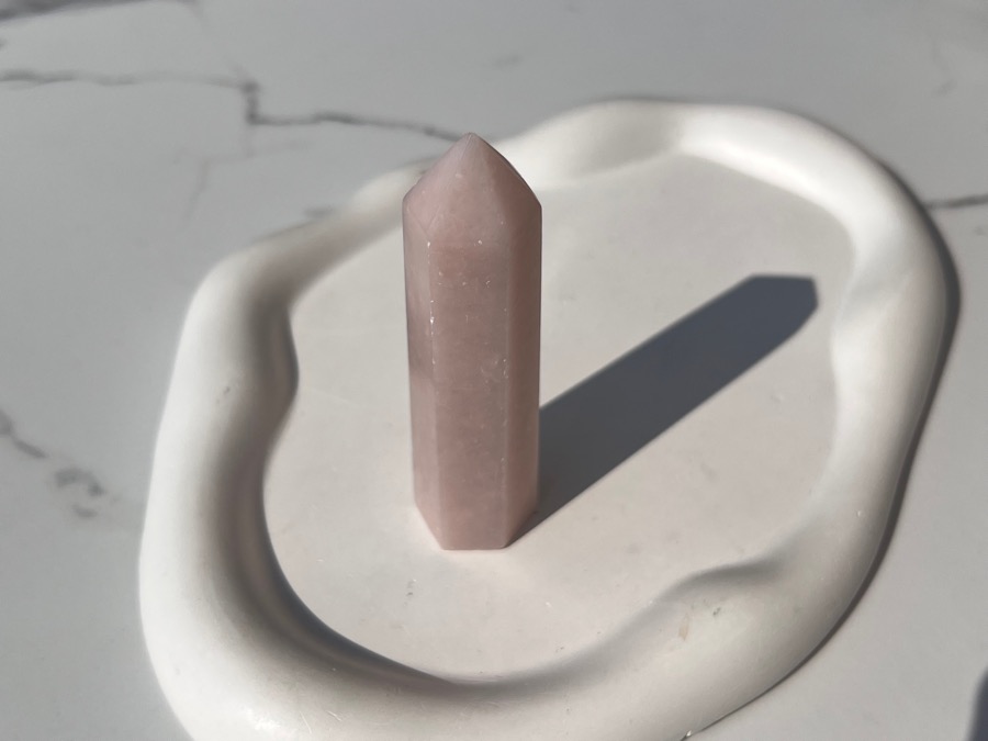 Столбик (обелиск) из розового талька, 2,5 х 2,7 х 9,4 см ST-0241, фото 2