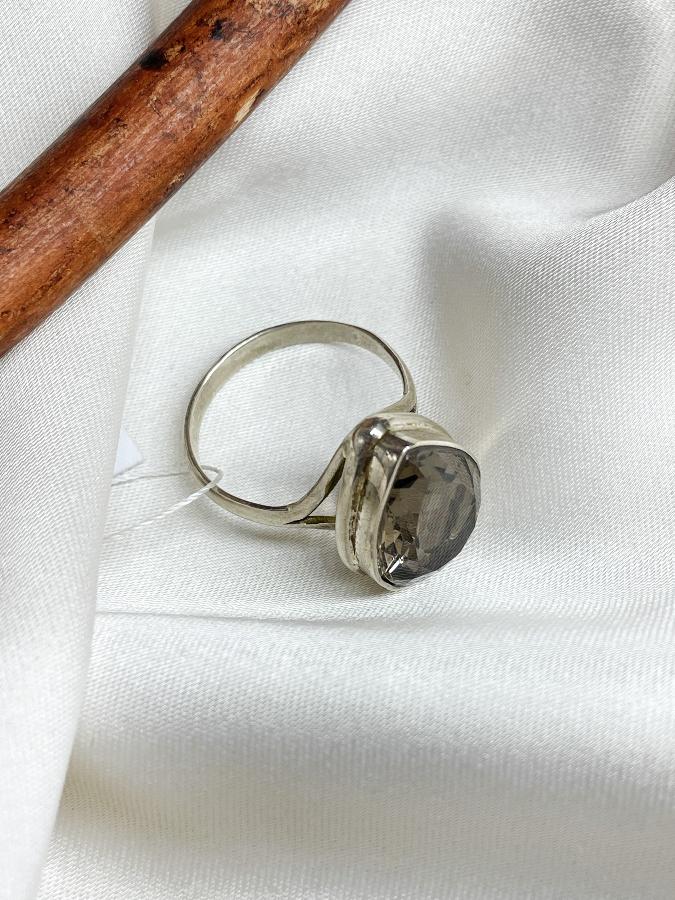 купить Кольцо из серебра с раухтопазом (дымчатый кварц),19 размер , фото 5