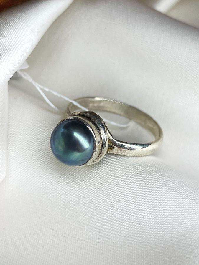 купить Кольцо из серебра с жемчугом,18 размер  , фото 1