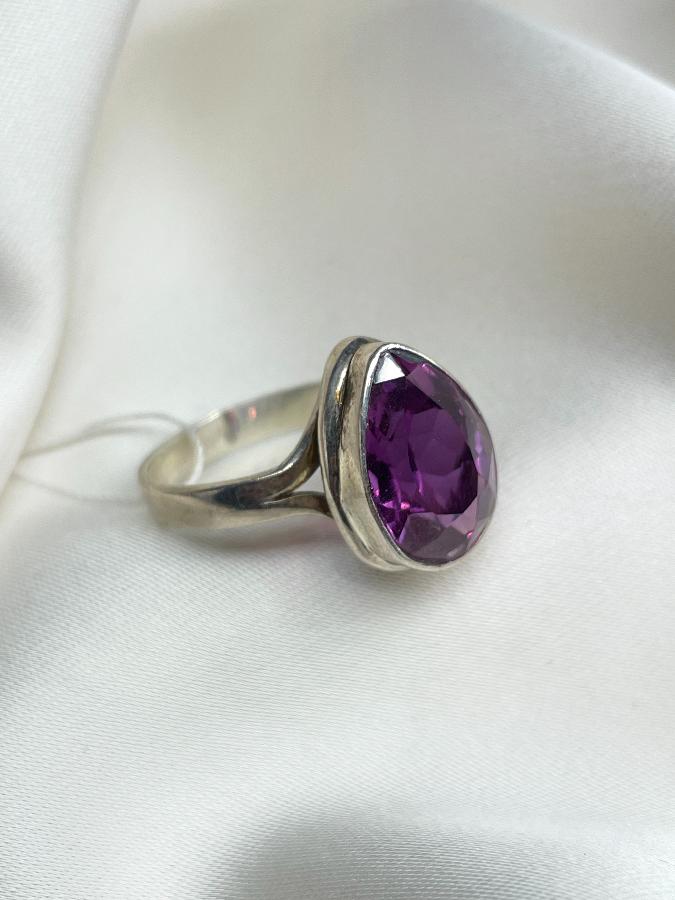 купить Кольцо из серебра с аметистом,19,5 размер  , фото 3