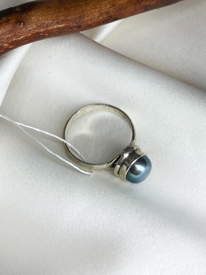купить Кольцо из серебра с жемчугом,18 размер  , фото 4