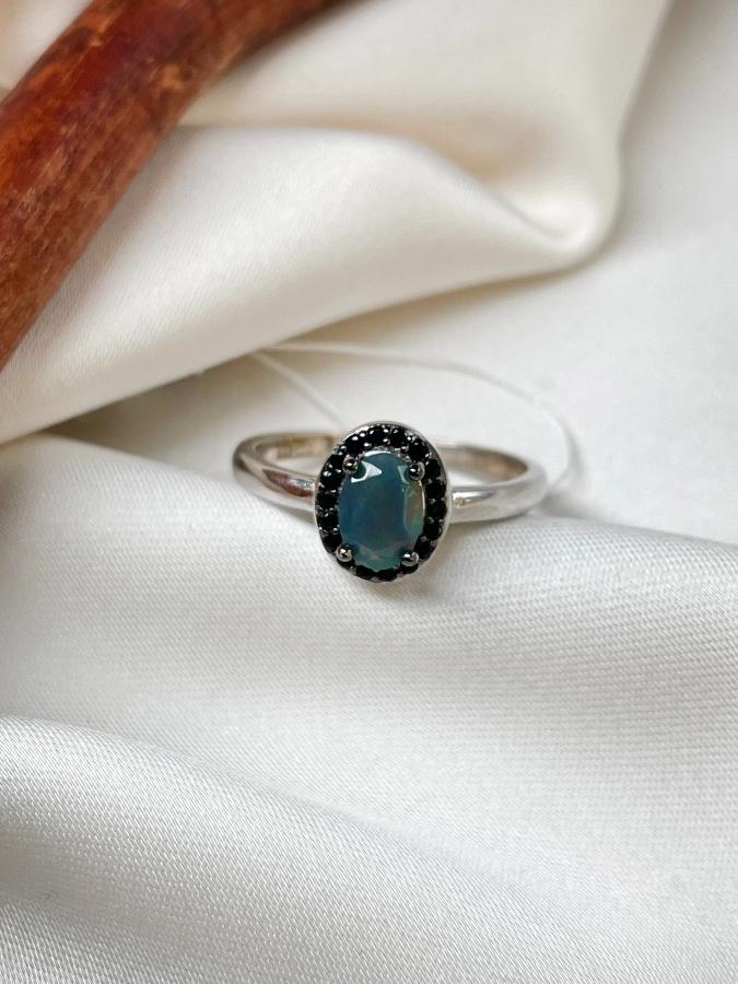 купить Кольцо из серебра с благородным опалом,17,5 размер , фото 4