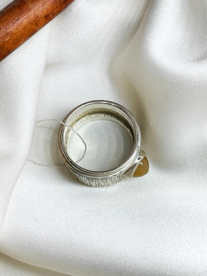 Кольцо из серебра с сердоликом,18 размер  U-633, фото 4