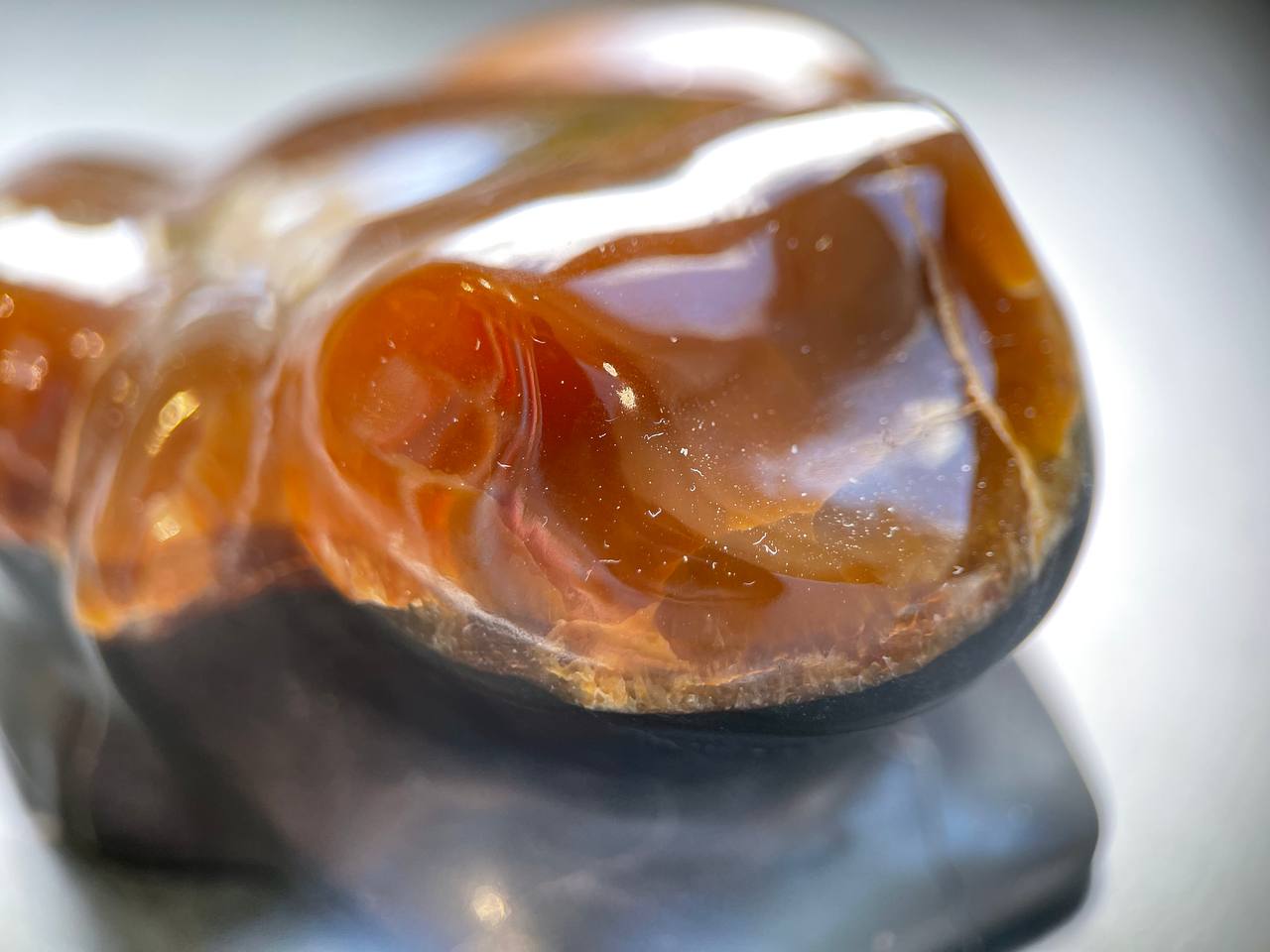 Лягушка из симберцита, 7,5х6,0х4,0 см FG-0213, фото 1