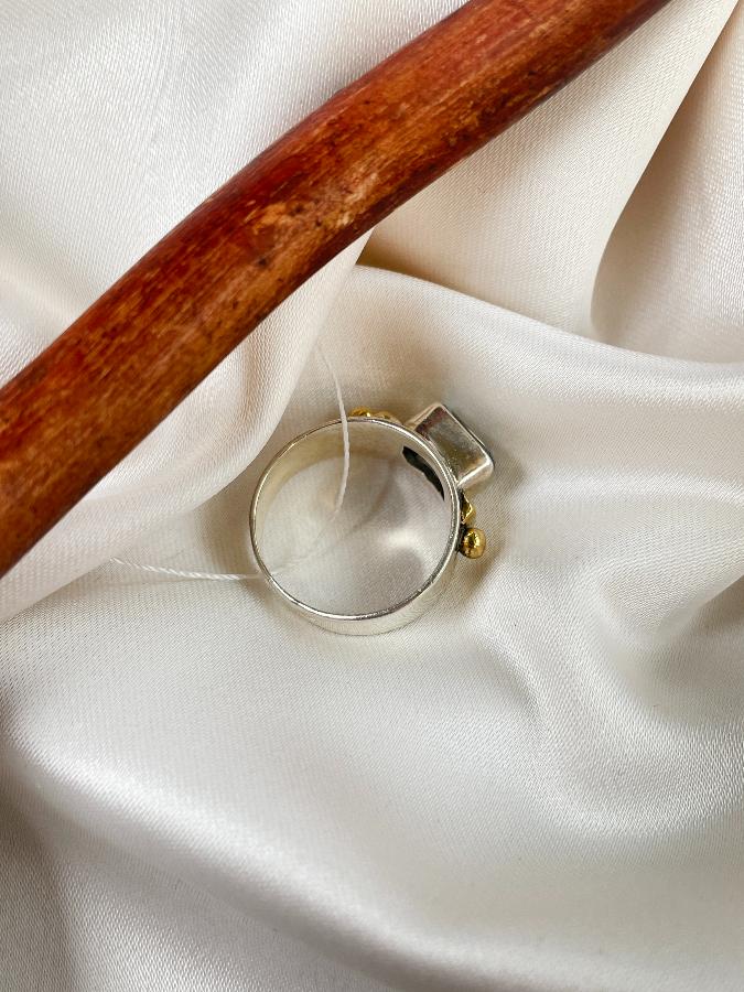 купить Кольцо из серебра с топазом,17 размер  , фото 5