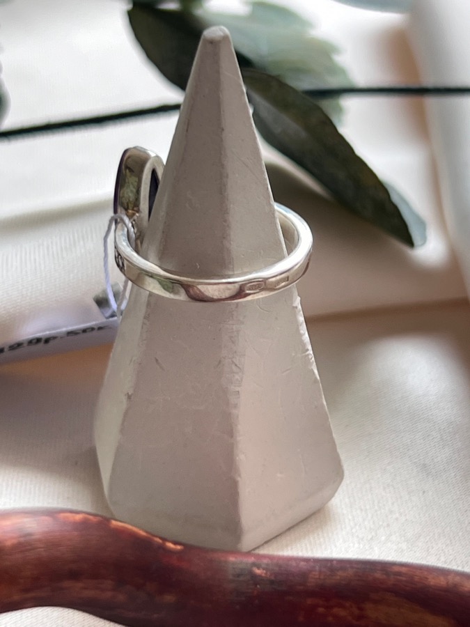 Кольцо из серебра с чароитом, 16 размер U-864, фото 4