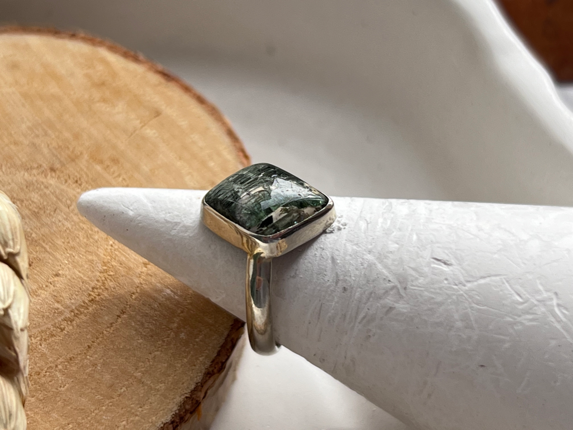 Кольцо с зелёным турмалином (хромтурмалин), 15,75 размер KL-0949, фото 3
