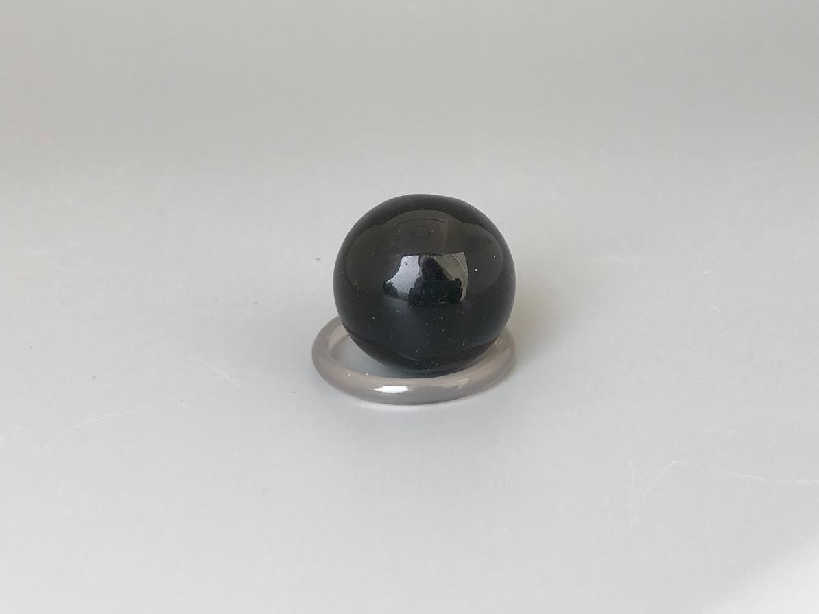 Шар из чёрного агата d-2,0 см SH-0053, фото 2