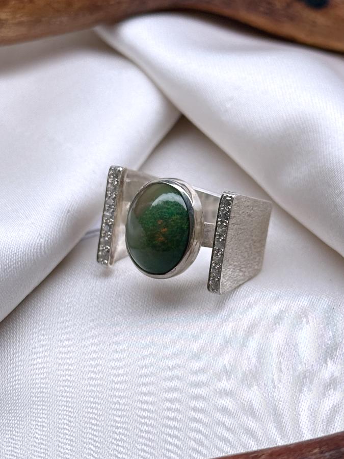 купить Кольцо из серебра с опалом,18 размер  , фото 1