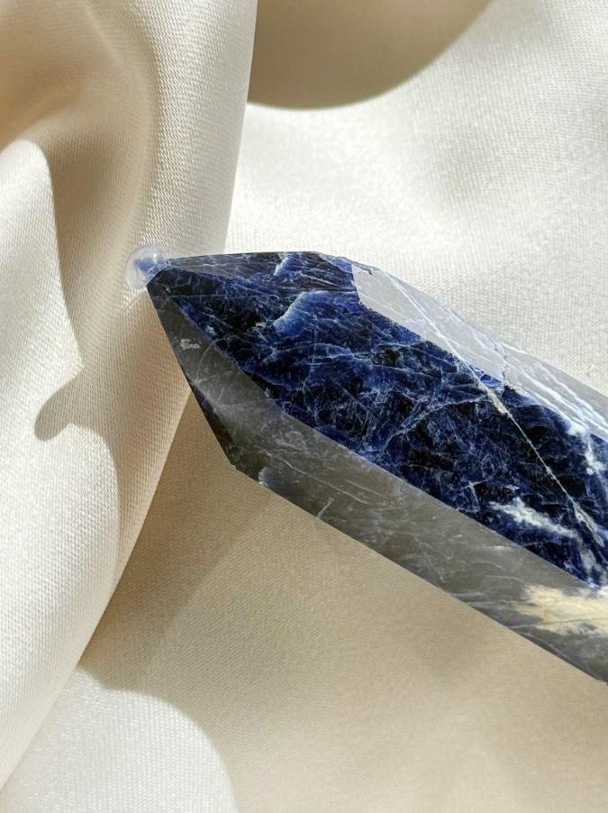 Столбик (обелиск) из содалита, 8 х 2,6 см ST-0014, фото 4