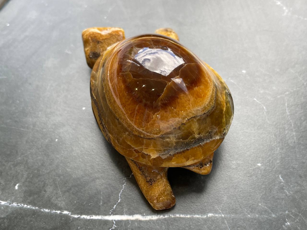 Черепаха из симберцита, 10,0х7,0х4,5 см FG-0212, фото 4