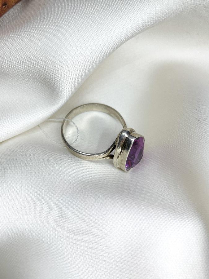 купить Кольцо из серебра с аметистом,19,5 размер  , фото 4