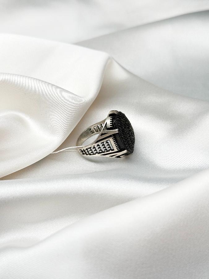 Кольцо из серебра с кристаллами,19 размер U-2997, фото 3