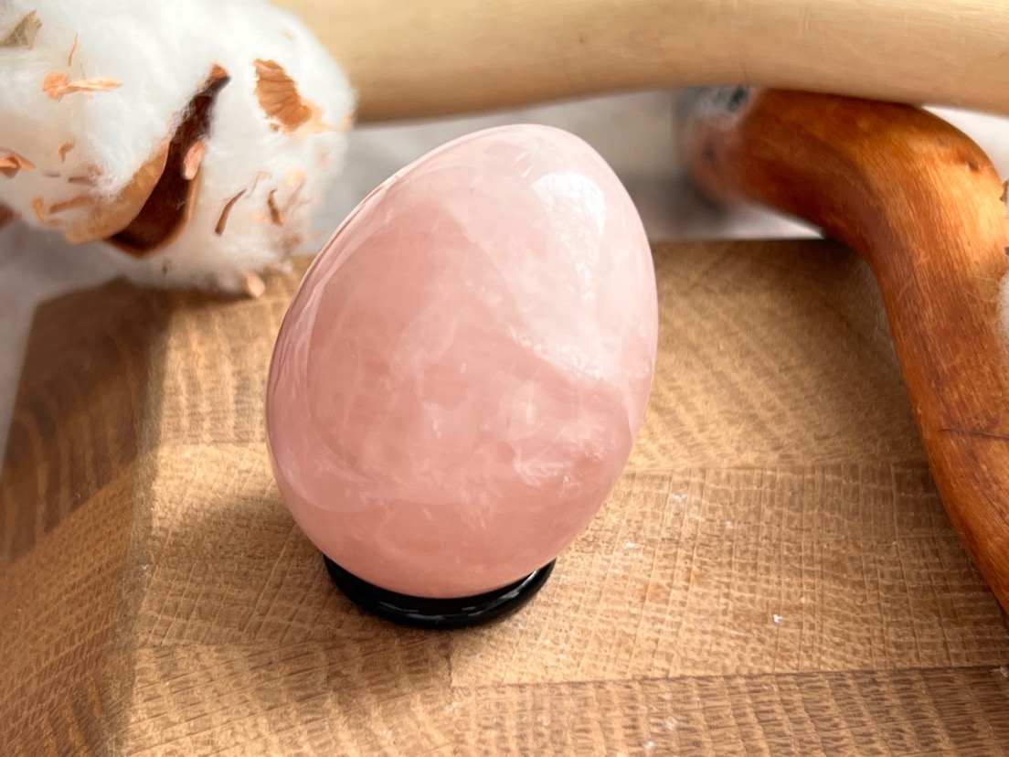 Яйцо из розового кварца 2,9 х 4 см JA-0066, фото 4